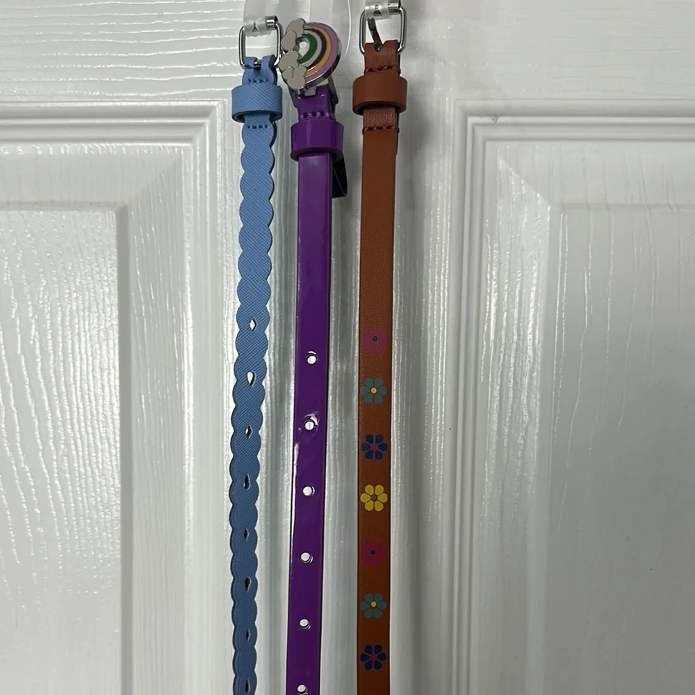 Wonder Nation Set of 3 Kid Colorful Belts